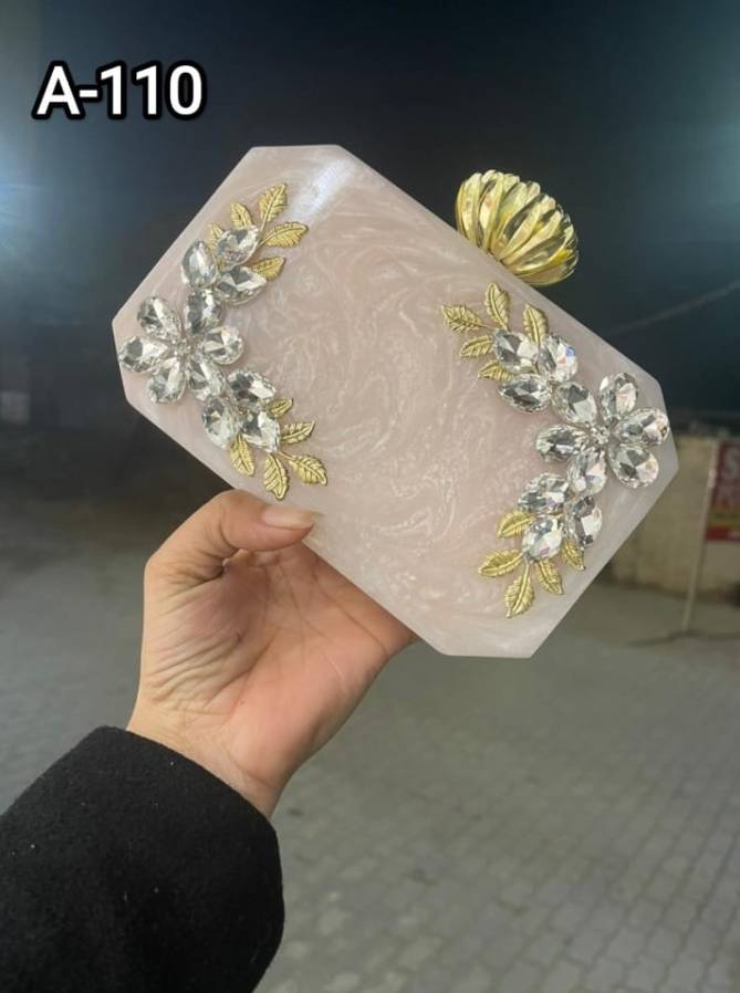 Bombay Style Designer Oval Box Marbel Clutches Wholesale Price In Surat
